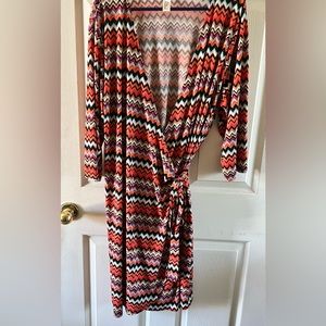 2X front tie dress